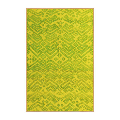 Washable Abstract Indoor Rug