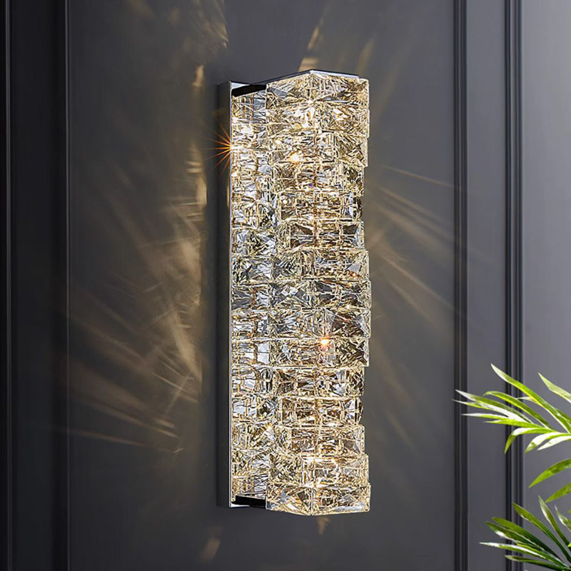 Ashvik Stainless Steel LED Flush Mounted Sconce, Stainless Steel