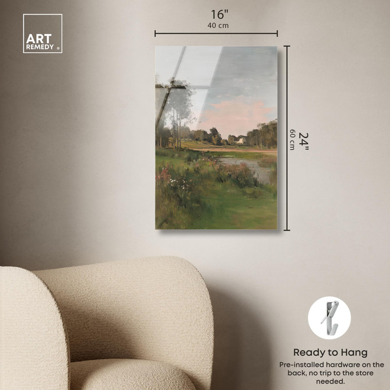 «At Dusk», reproduction d'art acrylique par Art Remedy, H 24 po x l 16 po