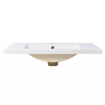 Wenty 29.5'' Resin Rectangular Bathroom Sink