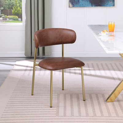Chaise de salle à manger rembourrée Lupita