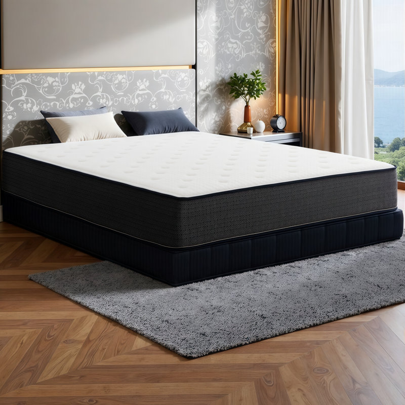 10 Inch Firm Hybrid Cooling Mattress in a Box - Gel Memory Foam & Pocket Coils for Pressure Relief, Motion Isolation, Twin