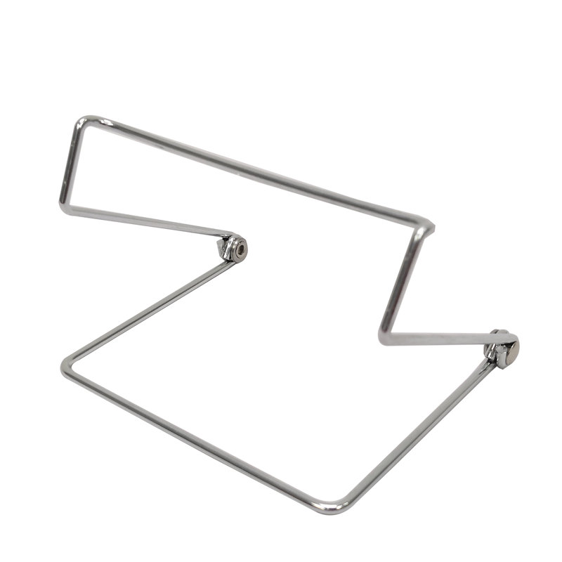 Chevalet métallique pour plateau de table avec base large, 5 5/8 x 4 1/2, noir