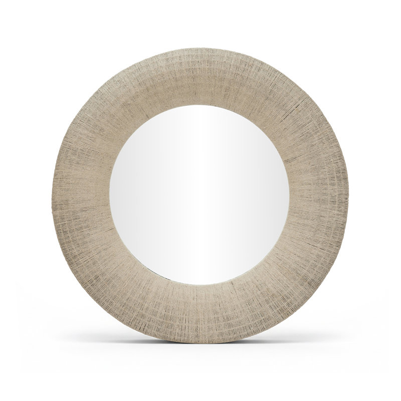 Dipietro 48" Jute Rope Framed Mirror