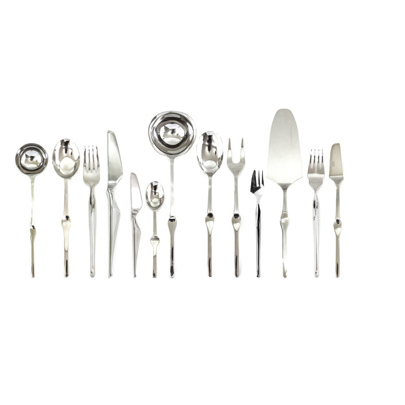 Ergonomica 113 - Piece Stainless Steel Flatware Set - Service for 12