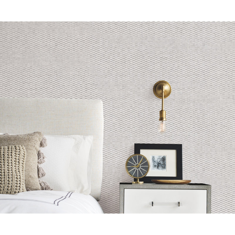 Plaid Wallpaper Roll, White