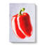 Lone Red Bell Pepper - Wrapped Canvas-56667457