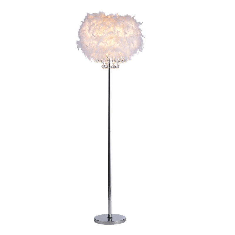 Almeida 64.17'' Chrome Traditional Floor Lamp