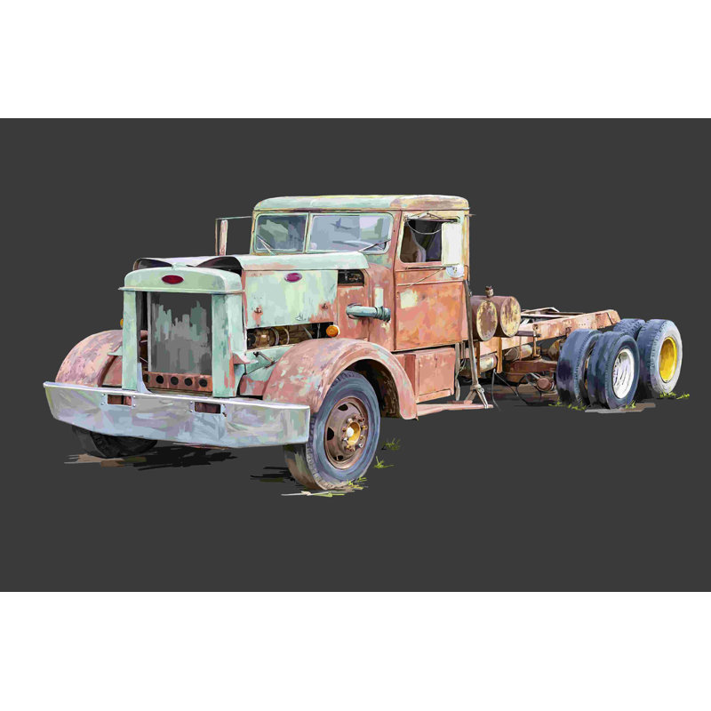 Camion rétro III, H 32 po x l 48 po