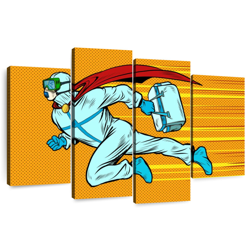 Alcaraz Superhero Doctor, 42" H x 68" W