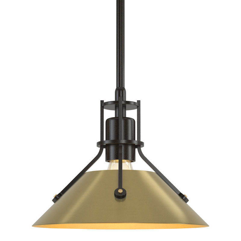 Henry 1 - Light Single Cone Pendant, Vintage Platinum, Vintage Platinum, 54.7'' H X 9.2'' W X 9.2'' D