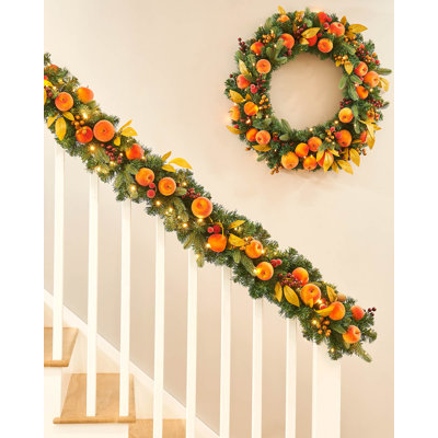 39.97cm Lighted Faux GARLAND with Lights