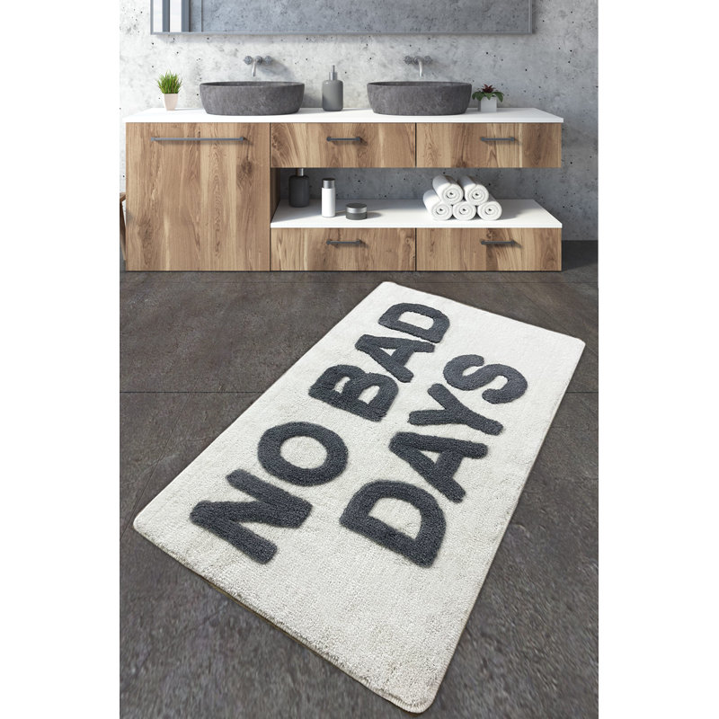 Tapis de bain luxueux en acrylique fait à la main, antibactérien, 27,6 po x 47,2 po | 100% acrylique, hauteur des poils: 0,7 à 1,2 po | Lavable à la machine à 30 ° C, doux et durable | Parfait pour les salles de bain élégantes et les spas