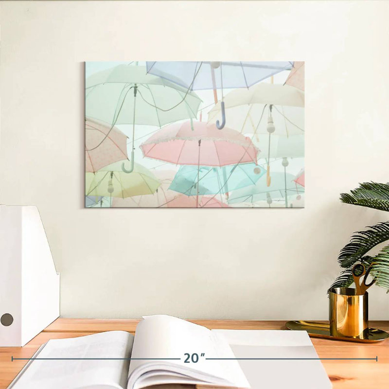 Parasols pastel Kerner, H 8 po x l 12 po