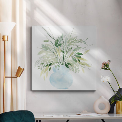 Toile tendue avec bouquet de verdure I-Premium Gallery - prête à être accrochée