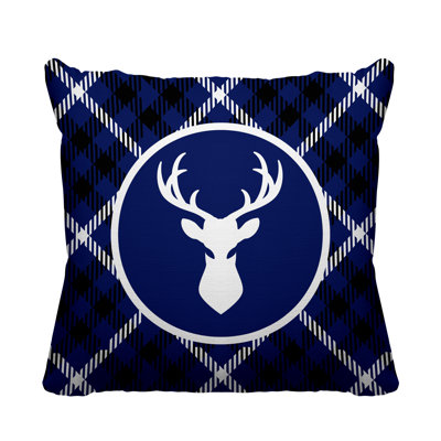 Coussin décoratif intérieur / extérieur Tartan Reindeer