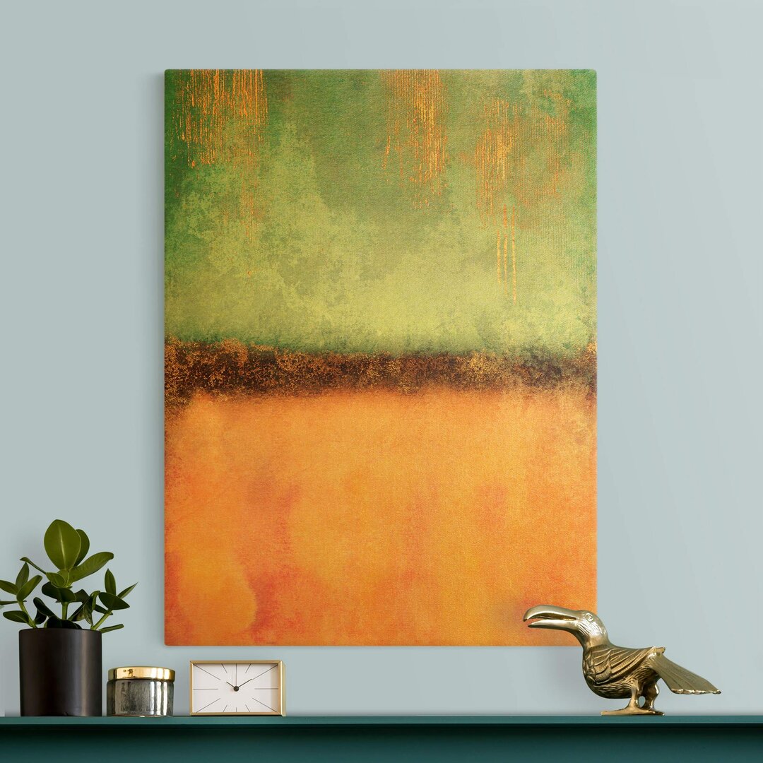 Leinwandbild Pastel Summer with Gold von Elisabeth Fredriksson