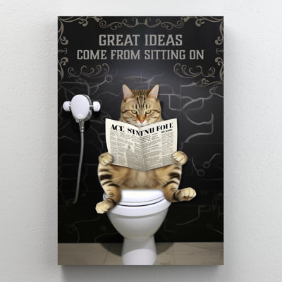 Great Ideas Come From Sitting On - 1 Piece Rectang " Great Ideas Come From Sitting On "