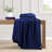 Tommy Hilfiger Solid Plush Marine Blanket-113658381-113658389