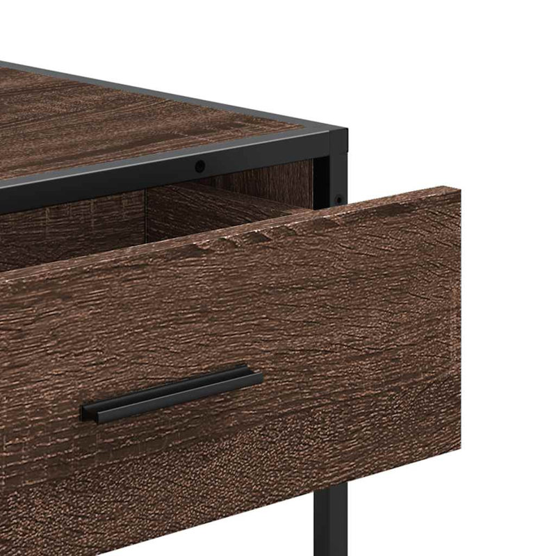 Console Table 90X35x80 Cm Engineered Wood, Brown 