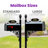 Aluminum Post Mounted Mailbox with Personalized Address Plate-35327103-37748268