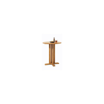 Mahn Outdoor Round Teak Bar Set
