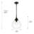 Armijo 1-Light Teardrop Pendant-833391551
