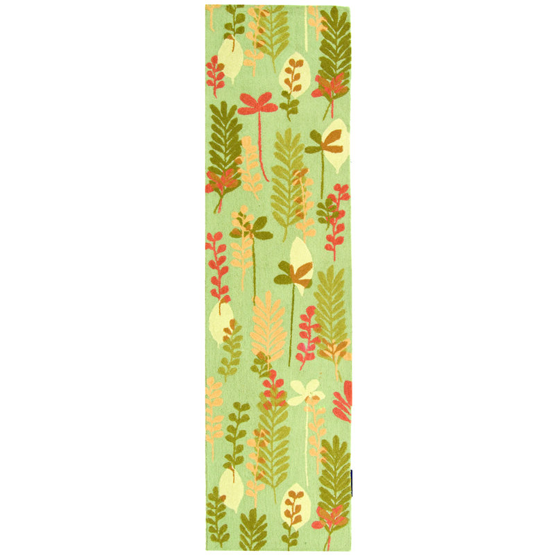 Berkley Hand Hooked Thick Wool Pile Rug, Runner 2'6" x 12'