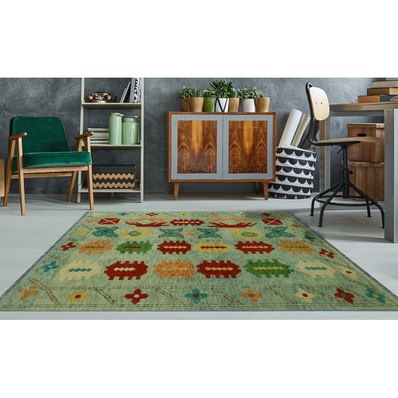 Tapis bleu Balochi Kavisha Lt.