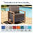 6" Outdoor Cushions For Patio Furniture, 22X24x6 Thick Seat Cushion Set Of 6, Fade Resistant Couch Chair Replacement Cushions High Density Deep Wicker Chair Cushion W/Removable Cover-1207212094