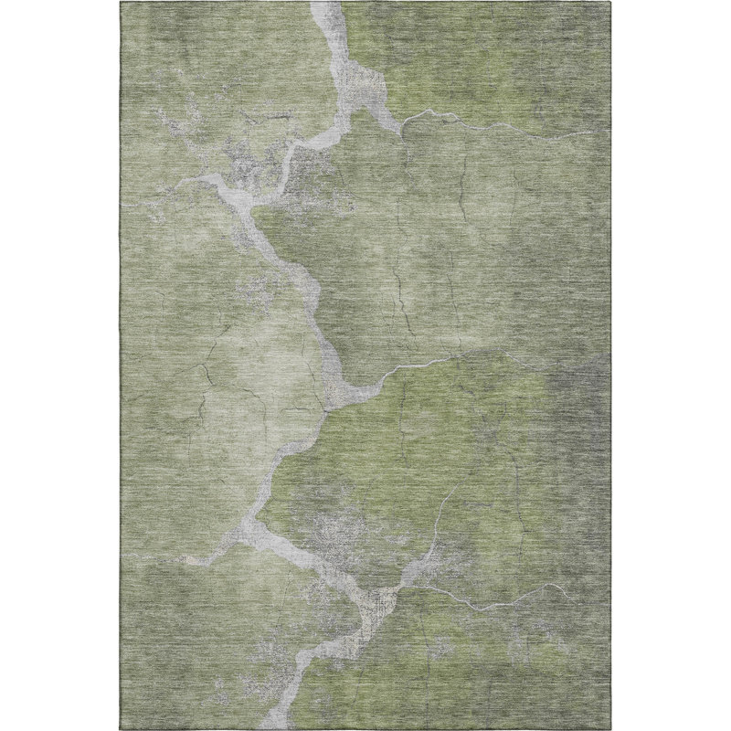 Premium Machine Washable Jakiyra AMF1889 Abstract Rug/AMF1889GE, Rectangle 3' x 5'