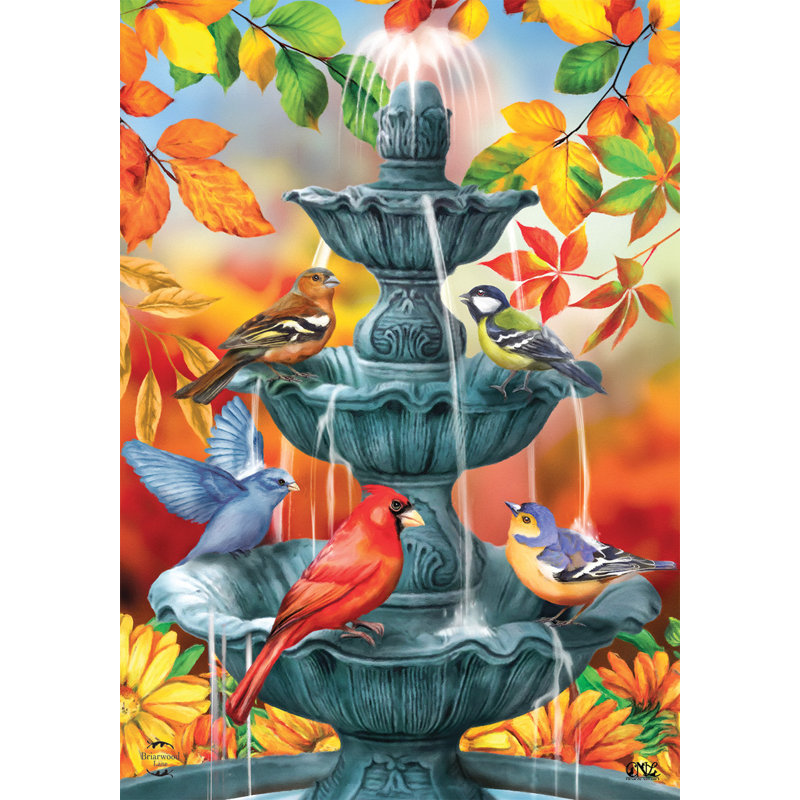 Drapeau Bath House Birds Autumn House