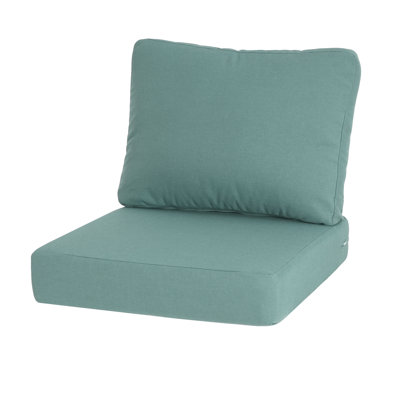  Noah Outdoor Club Chair Cushion Set with 5 Inch Thick Padding, Water Repellent Fabric, Teal