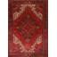 Tapis traditionnel rouge à motif géométrique 8 x 10