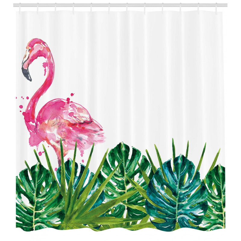 Shower Curtain Set + Hooks, 70" H x 69" W