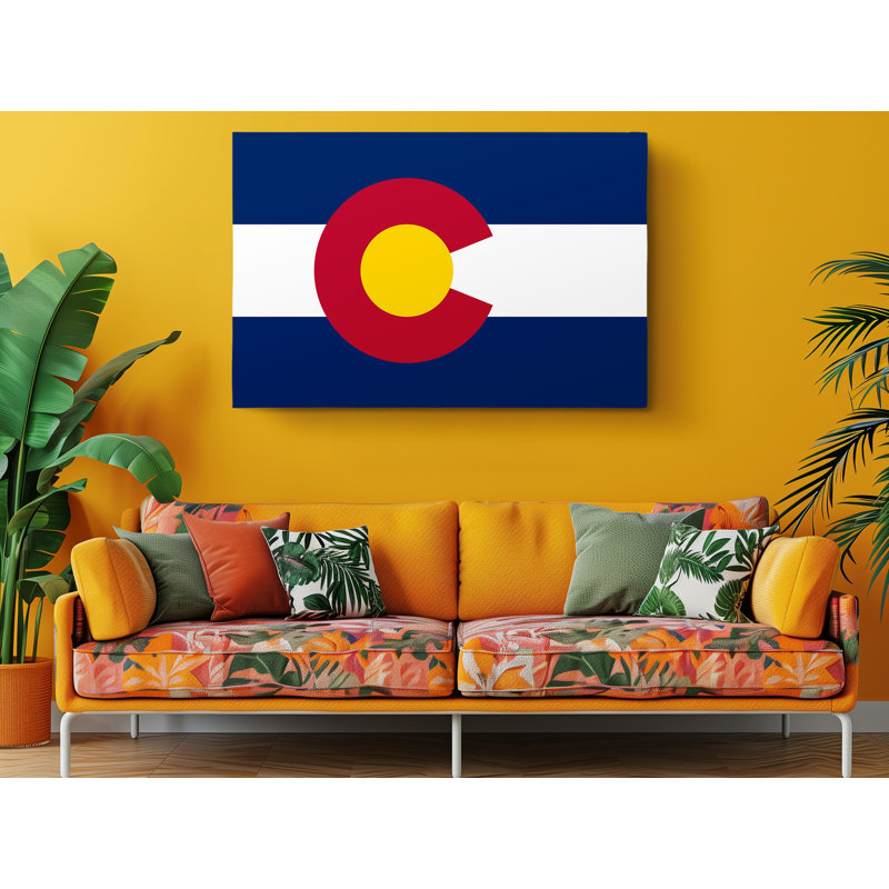 «Colorado State Flag», impression sur toile tendue, L 24 po x H 16 po