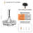 8 - Light Geometric Wagon Wheel Chandelier Round Pendant Ceiling Light Iron Frame With Accent Crystal