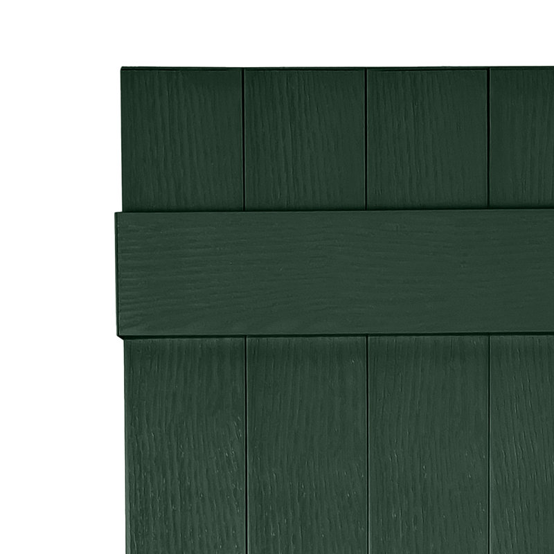 Persiennes personnalisées à 4 planches fermées, Vert héritage, 50"