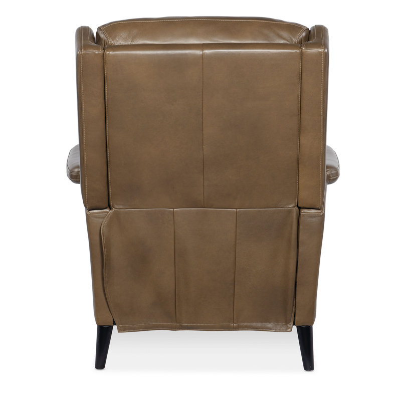 Diondre Leather Power Recliner, Brown Genuine Leather