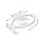 Grill to Table 16" Oval Ceramic Fish Grill Dish