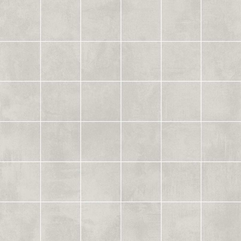Studio 2" x 2" Matte Porcelain Mosaic Floor and Wall Tile, Blanco