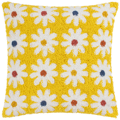Floral Square Throw Pillow Cover