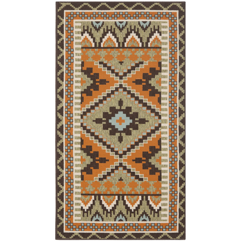 Tapis oriental d'intérieur / extérieur Northpoint Performance, Rectangle 2 pi 7 po x 5 pi