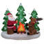 LED Lighted Inflatable Santa And Reindeer Outdoor Christmas Decoration - 8'