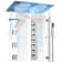 LED Thermostatic Shower Faucet Dual Showerheads with Bluetooth Music