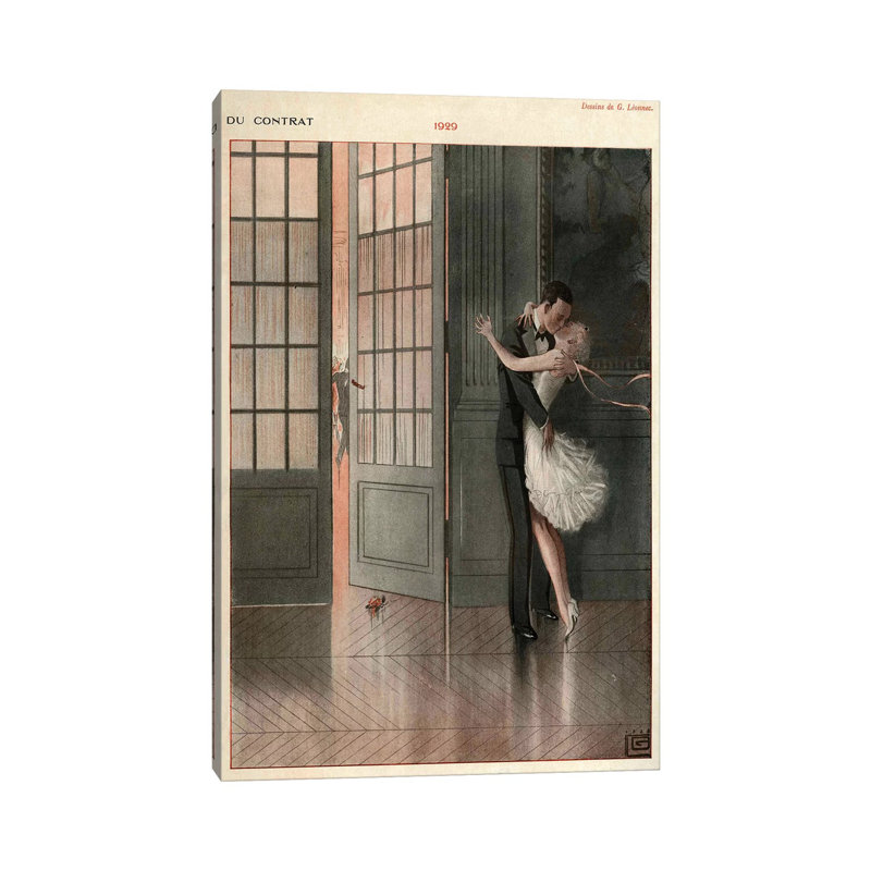 1929 La Vie Parisienne Magazine Plate - Print on Canvas, 66.04cm H x 45.72cm W x 1.91cm D, Wrapped Canvas