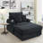 39" Wide Corduroy Upholstered Chaise Lounge Chair Accent Chair with Cup Holder for Living Room, Bedroom, Office-1533877471