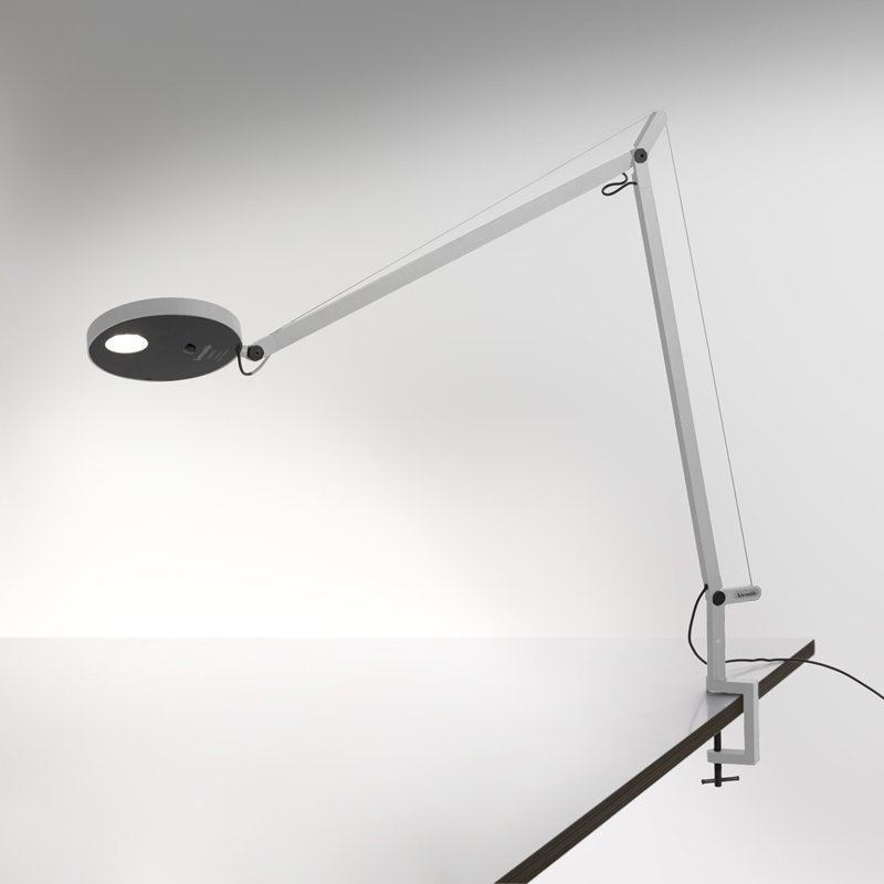 White Adjustable Clip-on LED Desk Lamp