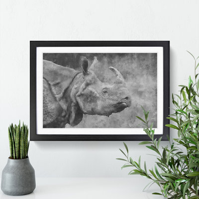 A Rhino - Picture Frame Painting