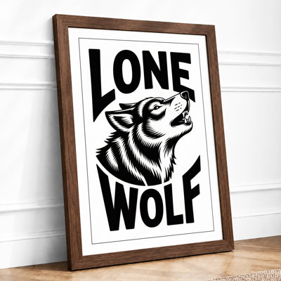 Lone Wolf Vintage - Framed Print